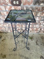 Wrought Iron Stained Glass Table