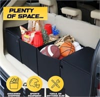 (New black) Auto Trunk Organizer With Insulated