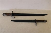 (2) German WWI Bayonets with Scabbards