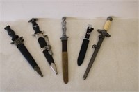 Group of Decorative Daggers & Bayonets (German?)