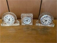 3 Crystal Clocks