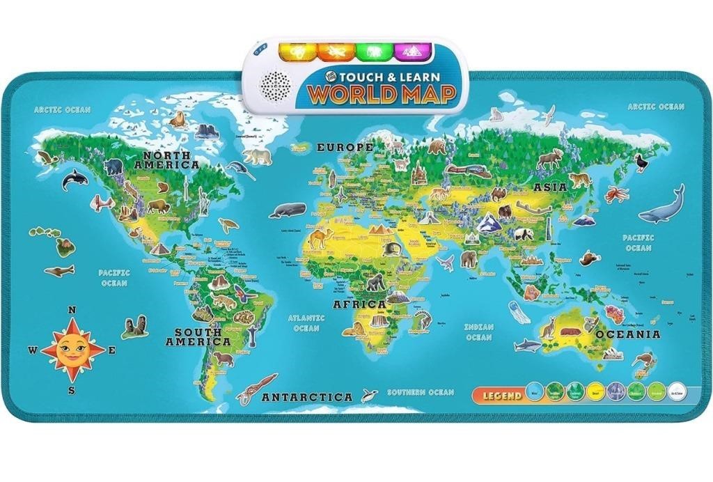 (new)LeapFrog Touch & Learn World Map (English