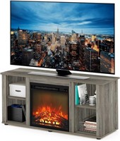 Furinno Fireplace Entertainment Center TV Stand