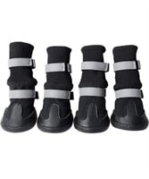 New - Black Dog Boots Snow Warm Dog Booties Water