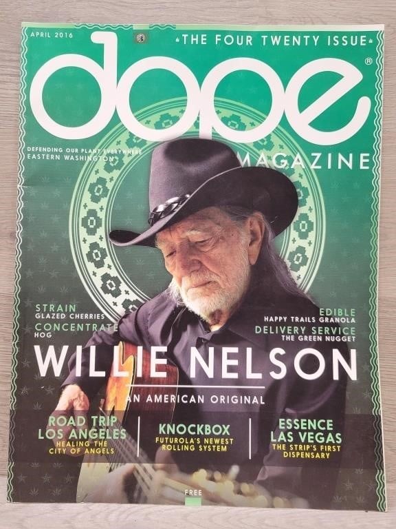 April 2016 Dope Magazine Willie Nelson Cover