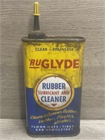 RuGlyde Rubber Cleaner Advertising Tin