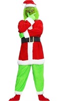 (Size xL)Green Big Monster Christmas Costume
