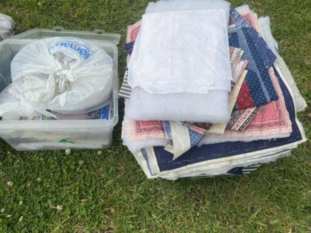 2 Tubs of Fabric