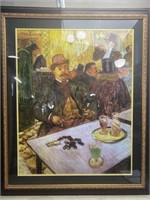 M. Boilcan In A Cafe 1893 Print 38"x45”