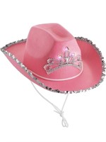 New - 1PC - Bedwina Pink Cowgirl Hat for Kids