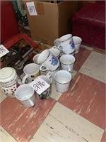mugs and canister lot