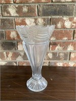 Large Heavy Crystal Vase