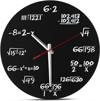 Decodyne Math Clock - Unique Wall Clock - Each Hou