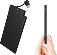 Auskang Portable Charger with Built in USB-C Cable