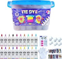 Tie Dye Kit 20 Colours Permanent Fabric Dye Arts C