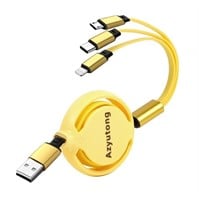 Azyutong Multi Charging Cable, 3 in 1 Type C/Micro