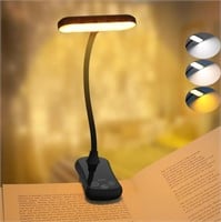 20 LEDs Reading Lamp Book Clamp, Electight USB Rec