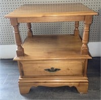 Wooden nightstand or end table. Approx. 21.5” x