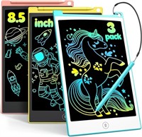 TECJOE 3 Pack LCD Writing Tablet, 8.5 Inch Colorfu