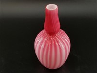 Art glass flower vase, style is reminiscent of Mur