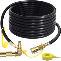 24FT Quick-Connect RV Propane Hose with 1/4" Safe