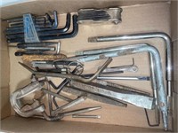 Hex wrenches, punches and chisels.