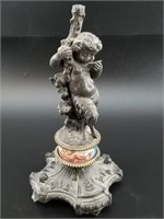 Antique figurine bottom portion of a candlestick w