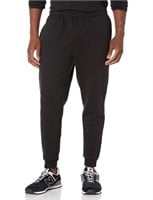 Amazon Essentials Men's Fleece Jogger Pant, Black,