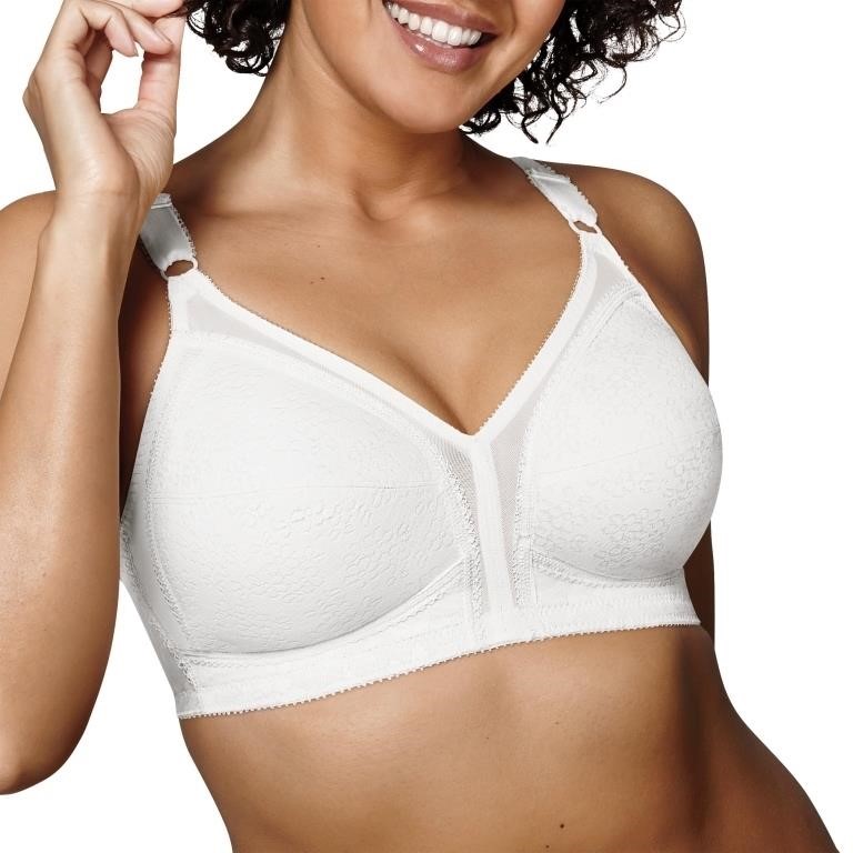 Playtex Women's 18 Hour Soft Cup Wirefree Bra, Whi
