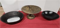 Footed Fruit Bowl, Decorative Bowls