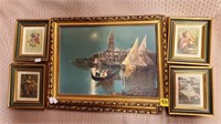 Lot of Paintings, Pictures & Prints, etc
