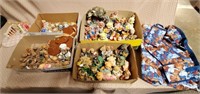 4 Trays of Assorted Bear Collectibles