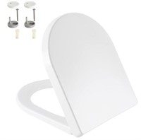 Toilet Seat with Soft Close D Shape. Sealed!