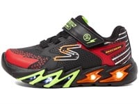 Skechers Kids Boy's Flex-Glow Bolt Sneaker, Black/