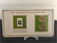 2011 Sacajawea Dollar & Stamp Collection
