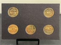 2001 Gold Plated Quarter Set
