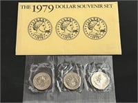 1979 Susan B Anthony Dollar Souvenir Set