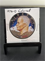 1976D Colorized Ike Dollar