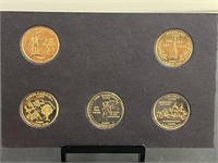 2000 Gold Plated Quarter Set
