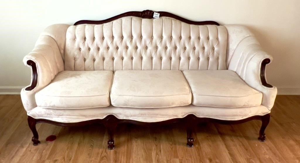 Vintage French Style Sofas and Chair - (3 Pcs)