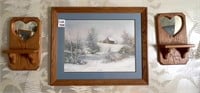 Quality Framed Print (25x31) - “Snow Flakes” by