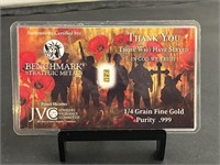 Thank You Those Who Have Served Gold Bar
