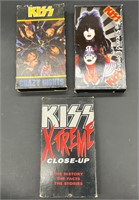 3 VTG KISS VHS TAPES