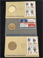 3 Bicentennial First Day Covers