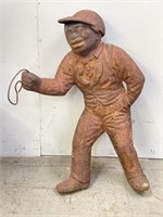 Cast Iron Lawn Jockey Statue