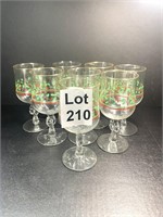 8-Arby Holly Berry Glasses