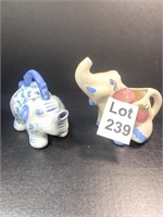 Glass/Ceramic Elephants