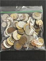 Over 1 Pound Of Foreign Coins