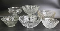 Selection of Crystal and Glass Large Serving Bowls