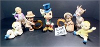 Antique Japanese Diaper Pin Babies, Enesco Jiminy